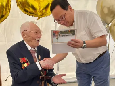 В Якутии поздравили со 100-летним юбилеем участника Великой Отечественной войны Мартына Григорьева