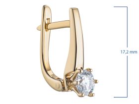 Серьги из желтого золота э0312сг03220202