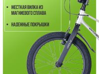 Детский велосипед Maxiscoo Shark Sport 18, год 2025, цвет Серый