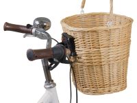 Корзина плетеная передняя быстросъемная ACME M-Wave (бежевый крепление на вынос)