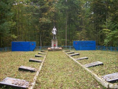 Партизанский лагерь и кладбище 4-й Клетнянской партизанской бригады: землянки, колодец