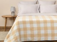 Плед Scampagnata, желтая клетка