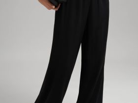 Брюки-палаццо с эластичным поясом