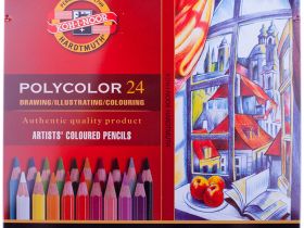 Набор карандашей цветных Koh-I-Noor "Polycolor" 24 шт в металле