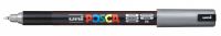 Маркер UNI "POSCA" PC-1MR, 0,7 мм, наконечник игольчатый, цвет серебряный