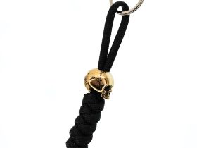 Темляк с бусиной "Череп малый", бронза