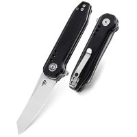 Нож складной Bestech Syntax, сталь 14C28N, рукоять G10, черный