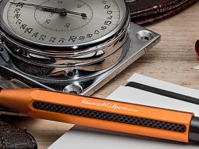 Ручка шариковая Kaweco AC Sport 1,0 мм, корпус красный с черными вставками