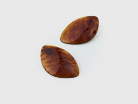Серьги-пусеты, Коричневый