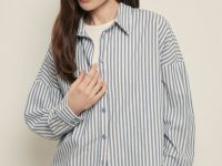 Рубашка из хлопка в полоску