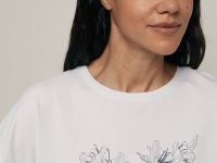 Футболка свободного силуэта с принтом