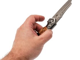 Складной нож Steelclaw Барк, сталь VG10/Damascus