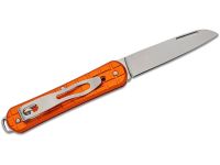 Складной нож Fox Vulpis Grenade Pattern, сталь N690Co, рукоять алюминий, оранжевый