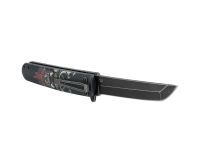 Складной нож Ganzo G626-BS, сталь 440А, рукоять пластик, черный самурай