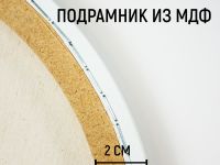 Холст на круглом подрамнике, акриловый грунт ТАИР 270 г, хлопок, D25