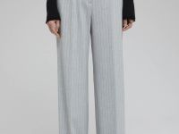 Прямые брюки в полоску