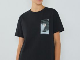 Футболка с принтом, Черный