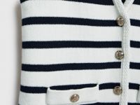 Вязаный жилет, Синий