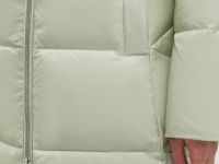 Стеганое пуховое пальто с капюшоном