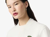 Женский свитшот Lacoste с круглым вырезом и нашивкой