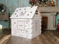 Картонный домик BIBALINA Colouring play-house