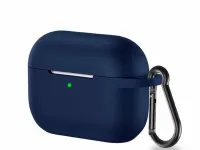 Чехол Protective Case для AirPods Pro 3 силиконовый с карабином (темно-синий)