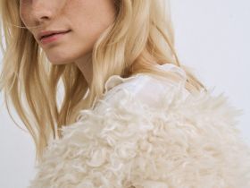 Дублёнка из искусственной замши и меха, Бежевый