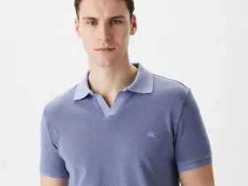 Мужское хлопковое поло Lacoste стандартного кроя