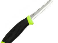 Нож с фиксированным лезвием Morakniv Fishing Comfort Scaler 098, сталь Sandvik 12C27, рукоять резина/пластик