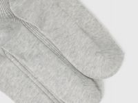 Носки в рубчик, 3 пары, Серый