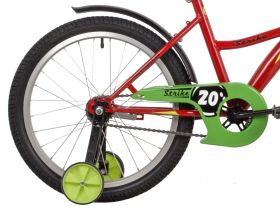 Детский велосипед Novatrack Strike 20, год 2022, цвет Зеленый