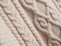 Джемпер с косами, Бежевый