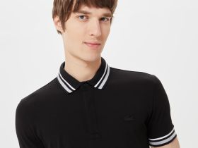Мужское поло Lacoste приталенного кроя