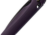 Складной нож SRM Terrier 258L-GN, сталь D2, рукоять G10, фиолетовый