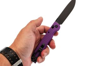 Складной нож Daggerr Dropet DL BW, сталь 8Cr14MoV, рукоять термопластик FRN, фиолетовый
