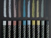 Набор масляной пастели профессиональной Малевичъ 10 шт, серые тона