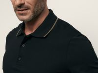 Поло с контрастной отделкой