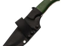 Нож Райбек №1, сталь Elmax, рукоять микарта зеленая