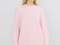 Джемпер оверсайз из пряжи с ангорой, Розовый