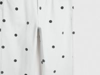 Прямые джинсы в горошек, Бежевый