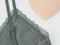 Топ-бра в рубчик, Зеленый