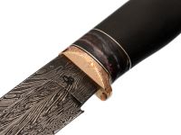 Авторский нож Носорог , сталь мозаичный дамаск, подарочная шкатулка