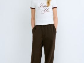 Футболка в рубчик для девочек, Бежевый