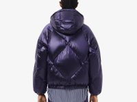 Женский дутый короткий пуховик Lacoste OVERSIZE FIT