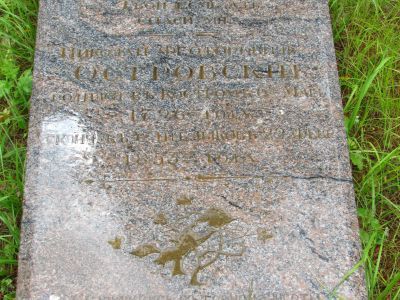 Могила Островского Н.Ф. (1796-1853)