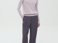 Джемпер с воротником-стойкой