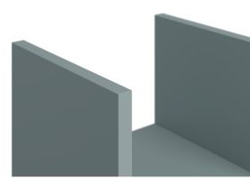 Полка Брилл 134x24 Серо-зеленый