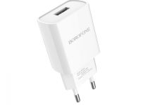 Сетевое зарядное устройство Borofone (A20A) 5W/2.1A USB (белый)