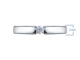 Обручальное кольцо из серебра э0612кц03150600