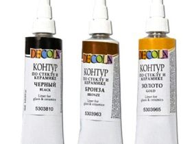 Контур по стеклу и керамике "Decola" 18 мл Мятный